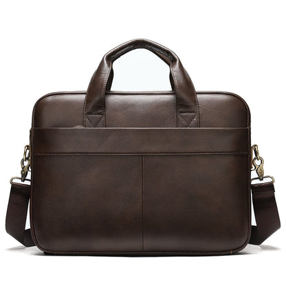 Sac à Main Homme Cuir Eliott | Élégance & Organisation Quotidienne Café Clair / Cuir Vegan / Homme sac à main