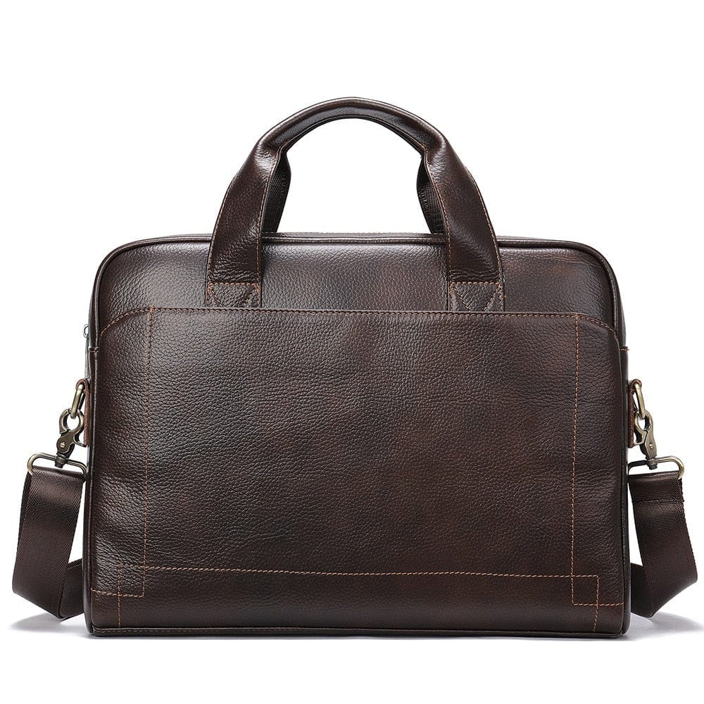 Sac à Main Homme Cuir Nino | La Casa du Cuir Noir Grand / 15.6 Pouces / Cuir sac à main