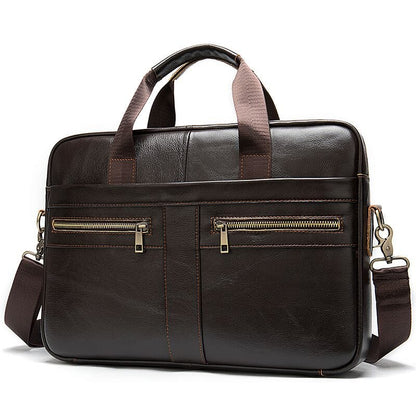 Sac à Main Homme Cuir Eliott | Élégance & Organisation Quotidienne Café / Cuir Vegan / Homme sac à main