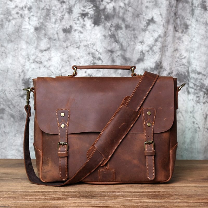 Sac à Main Homme Cuir  Marron Retro / Cuir / Homme sac à main