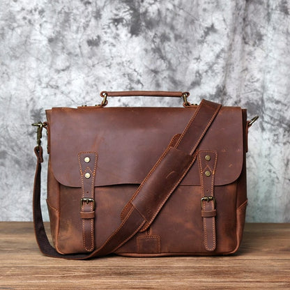 Sac à Main Homme Cuir Marceau | La Casa du Cuir Marron Retro / Cuir / Homme sac à main