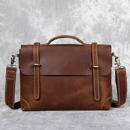 Sac à Main Homme Cuir Enzo | La Casa du Cuir Marron / Cuir / Homme sac à main