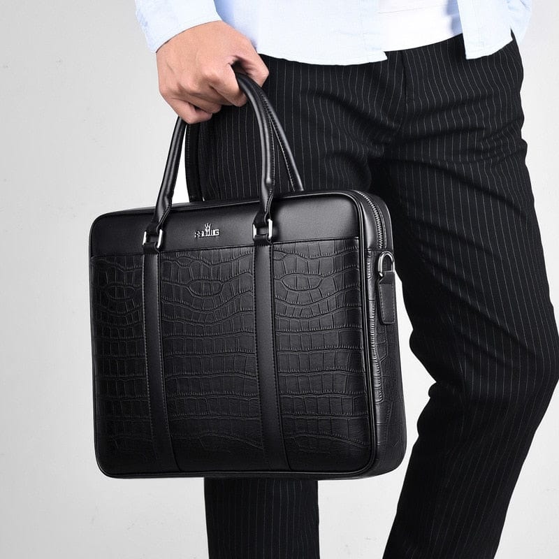 Sac à Main Homme Cuir  Noir / Cuir / Homme sac à main