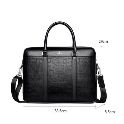 Sac à Main Homme Cuir Victor | La Casa du Cuir Noir / Cuir Vegan / Homme sac à main