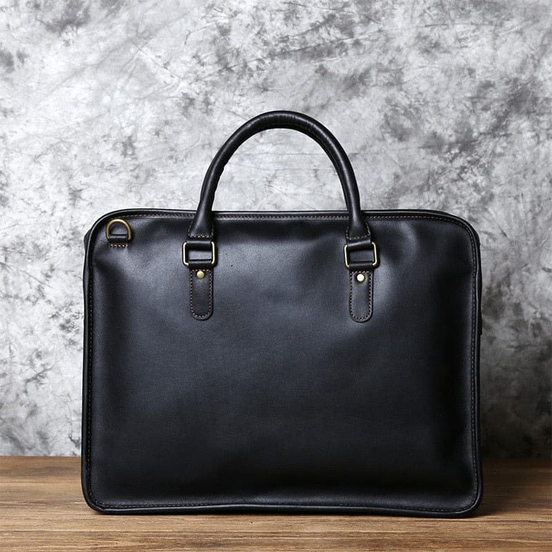 Sac à Main Homme Cuir  Noir Large / Cuir / Homme sac à main