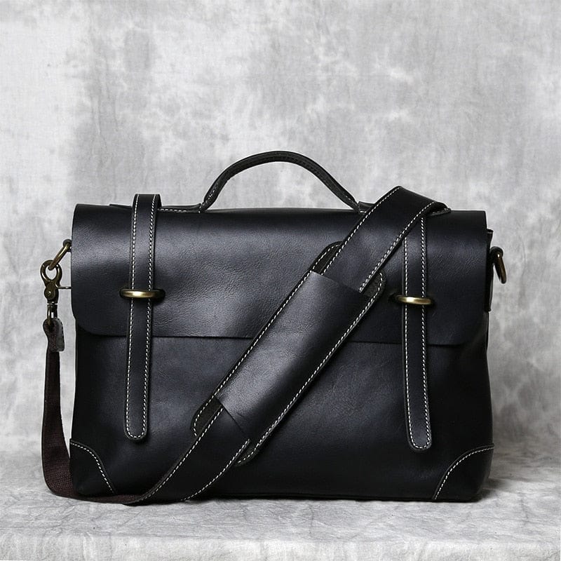 Sac à Main Homme Cuir  Noir Petit / Cuir / Homme sac à main