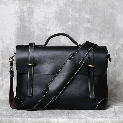 Sac à Main Homme Cuir Enzo | La Casa du Cuir Noir / Cuir / Homme sac à main