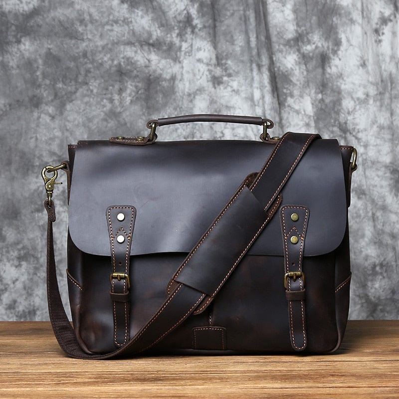 Sac à Main Homme Cuir  Noir Retro / Cuir / Homme sac à main