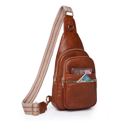 Sac Banane Bandouliere Femme Marron / 18cm10cm32cm / Cuir (PU)
