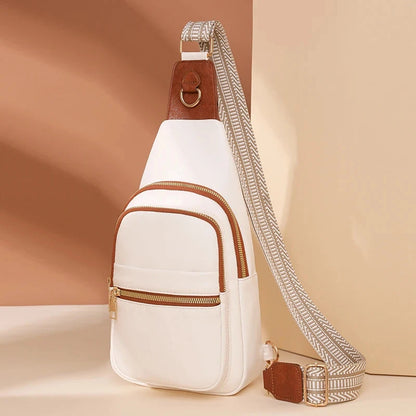 Sac Banane Bandouliere Femme Blanc / 18cm10cm32cm / Cuir (PU)