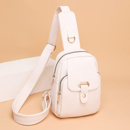 Sac Banane Cuir Femme Alexandra | La Casa du Cuir Blanc / Cuir PU / Femme Sacs banane
