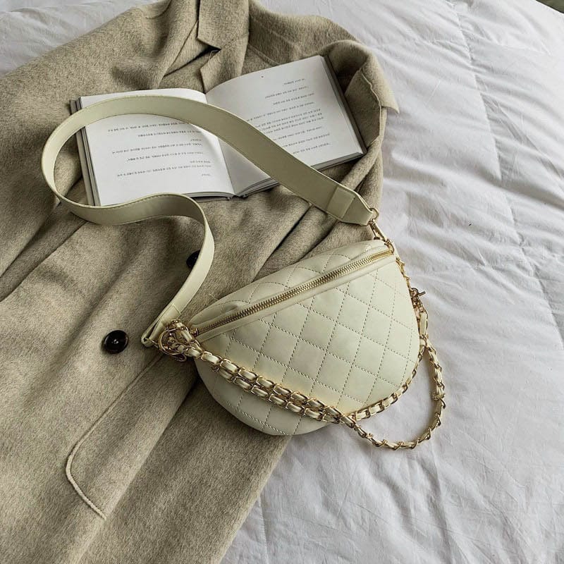 Sac Banane Cuir Femme  Blanc / Cuir( PU) / Femme Sacs banane