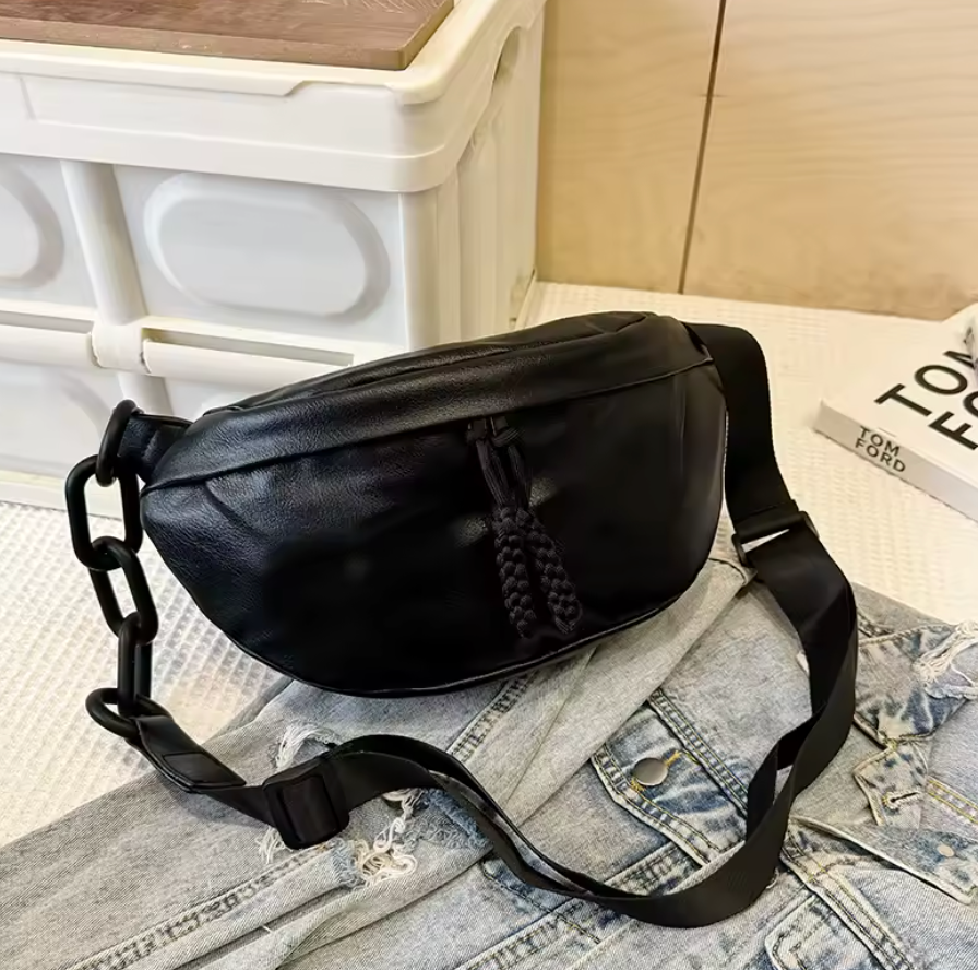 Sac Banane Cuir Femme Célia  | La Casa du Cuir Noir / Cuir (PU) / Femme Sacs banane