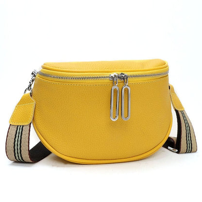 Sac Banane Cuir Femme Viviana | La Casa du Cuir Jaune / Cuir Vegan / Femme Sacs banane