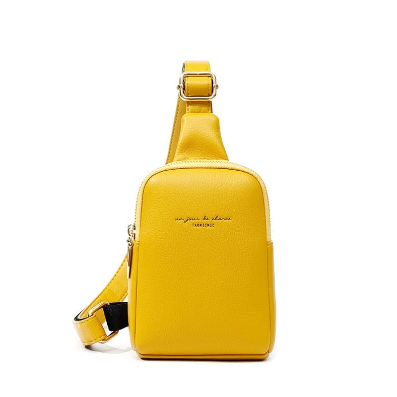 Sac Banane Cuir Femme } Jaune / Cuir PU / Style urbain Sacs banane