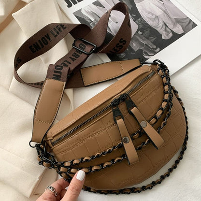 Sac Banane Cuir Femme Célia | La Casa du Cuir Kaki / Cuir (PU) / Femme Sacs banane