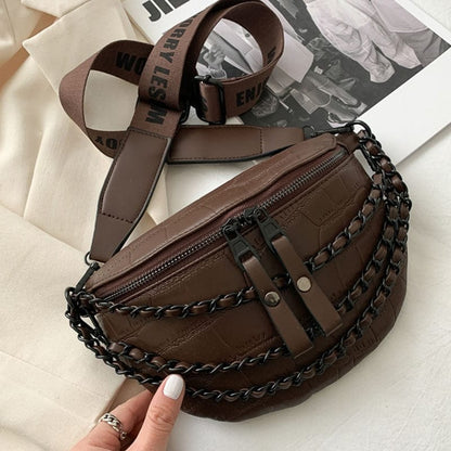 Sac Banane Cuir Femme Célia | La Casa du Cuir Marron / Cuir (PU) / Femme Sacs banane