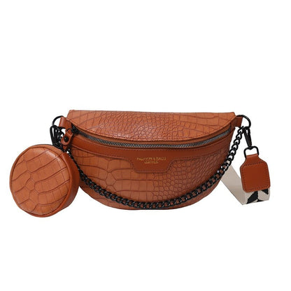 Sac Banane Cuir Femme Amaranta | La Casa du Cuir Marron / PU / Sac Banane Sacs banane