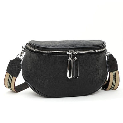 Sac Banane Cuir Femme Viviana | La Casa du Cuir Noir / Cuir Vegan / Femme Sacs banane