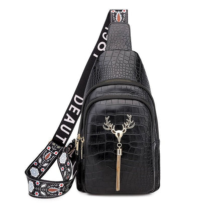 Sac Banane Cuir Femme Ava | La Casa du Cuir Noir / Cuir Vegan / Femme Sacs banane