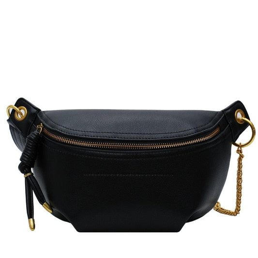 Sac Banane Cuir Femme Lana | La Casa du Cuir Noir / Cuir PU Sacs banane