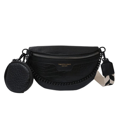 Sac Banane Cuir Femme Amaranta | La Casa du Cuir Noir / PU / Sac Banane Sacs banane