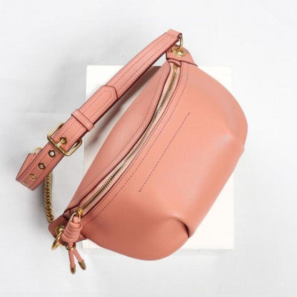 Sac Banane Cuir Femme Thaïs | La Casa du Cuir Rose Sac de voyage