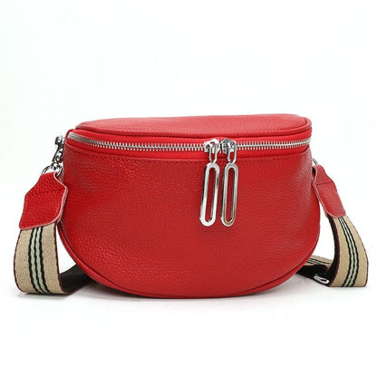 Sac Banane Cuir Femme Viviana | La Casa du Cuir Rouge / Cuir Vegan / Femme Sacs banane