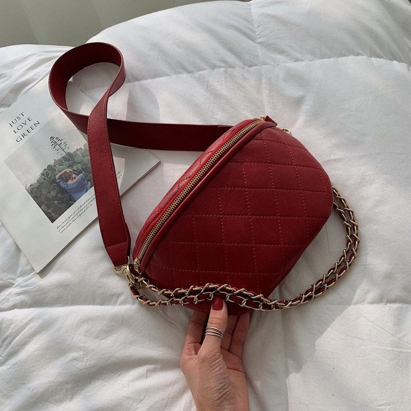 Sac Banane Cuir Femme  Rouge / Cuir( PU) / Femme Sacs banane