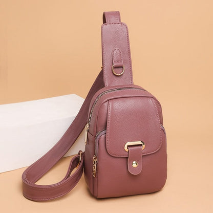 Sac Banane Cuir Femme Alexandra | La Casa du Cuir Violet Taro / Cuir PU / Femme Sacs banane