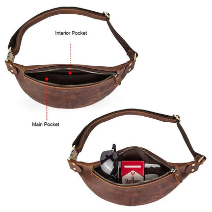 Sac Banane Cuir Homme Yanis | La Casa du Cuir Sacs banane