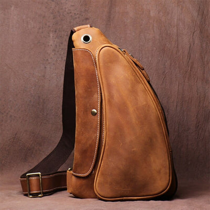 Sac Banane Cuir Homme Baptiste | La Casa du Cuir Café / Cuir / Homme Sacs banane
