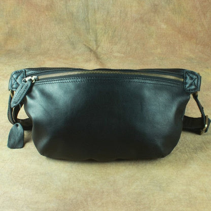 Sac Banane Cuir Homme Gaspard | La Casa du Cuir Noir / Cuir / Homme Sacs banane