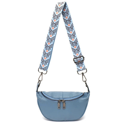 Sac Banane Femme Chic Lys Bleu / 25x14x7cm / Cuir Sac Banane