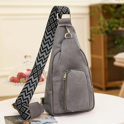 Sac Banane Femme Tendance Marseille Gris / 20x10x35cm / Cuir (PU) Sac Cuir