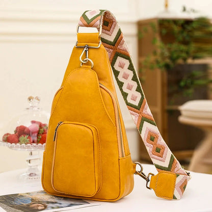 Sac Banane Femme Tendance Marseille Jaune / 20x10x35cm / Cuir (PU) Sac Cuir
