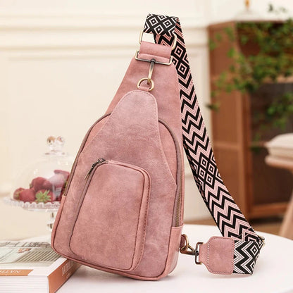 Sac Banane Femme Tendance Marseille Rose / 20x10x35cm / Cuir (PU) Sac Cuir