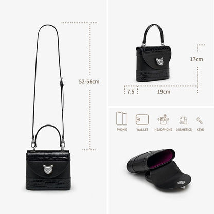 Sac Bandoulière Cuir Femme Agathe | La Casa du Cuir Noir / Cuir / Femme Sac bandoulière