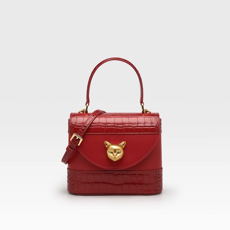 Sac Bandoulière Cuir Femme Rouge / Cuir / Femme Sac bandoulière