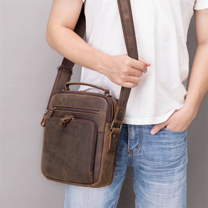 Sac Bandoulière Homme Cuir  Sac bandoulière