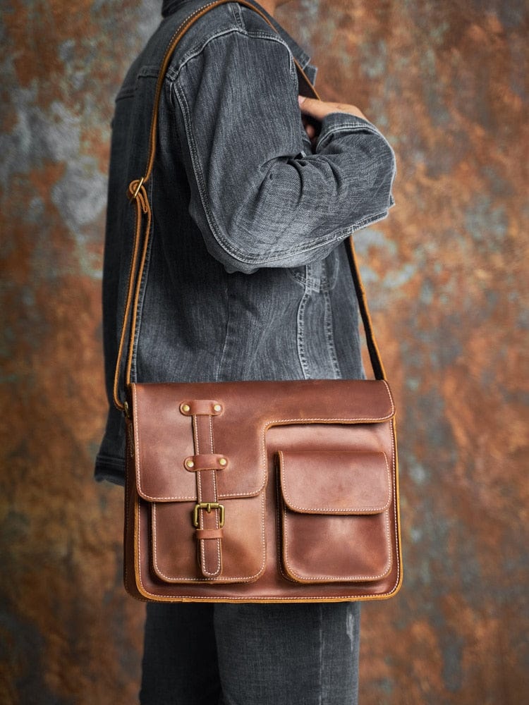 Sac Bandoulière Homme Cuir  Sac bandoulière