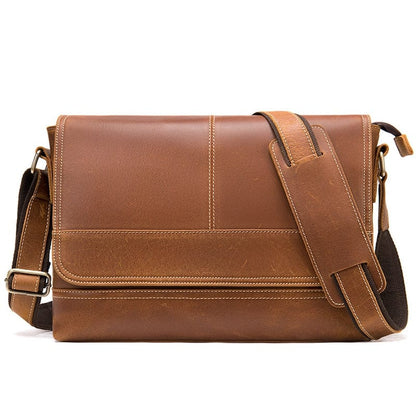 Sac Bandoulière Homme Cuir Nathan | La Casa du Cuir Marron Clair / Cuir / Homme Sac bandoulière