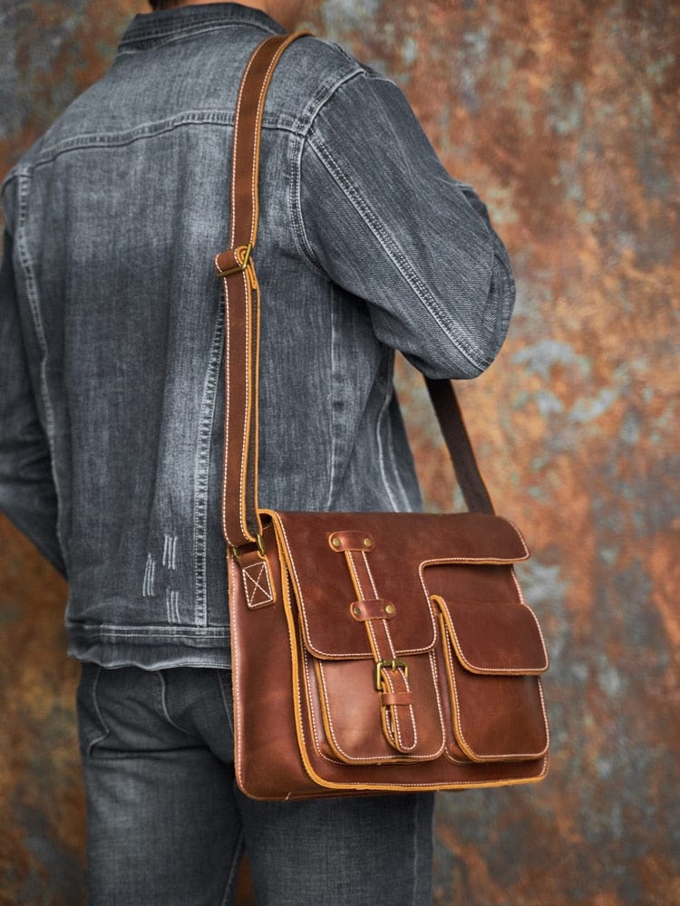 Sac Bandoulière Homme Cuir  Sac bandoulière