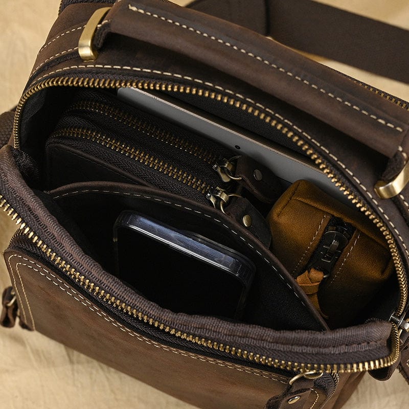 Sac Bandoulière Homme Cuir  Sac bandoulière