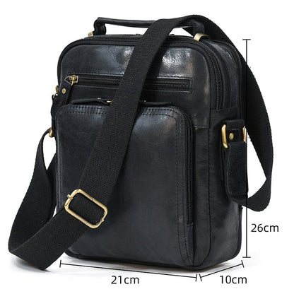 Sac Bandoulière Homme Cuir Travail | Élégant et Pratique Noir / Cuir / Homme Sac bandoulière