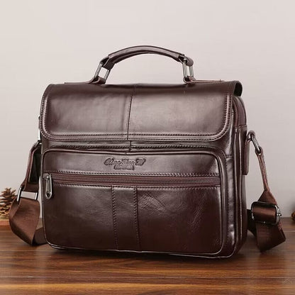 Sac Bandoulière Homme Cuir Théo | La Casa du Cuir Caffé / Cuir / Homme Sac bandoulière