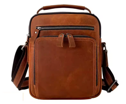 Sac Bandoulière Homme Cuir Travail | Élégant et Pratique Marron / Cuir / Homme Sac bandoulière