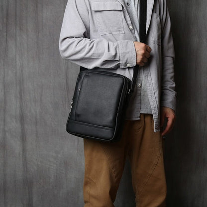 Sac Bandoulière Homme Cuir Aaron | La Casa du Cuir Noir / Cuir / Homme Sac bandoulière