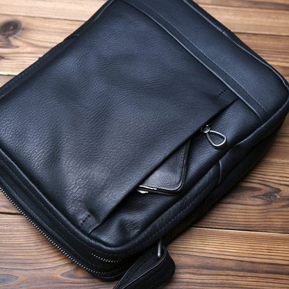 Sac Bandoulière Homme Cuir Aaron | La Casa du Cuir Noir / Cuir / Homme Sac bandoulière