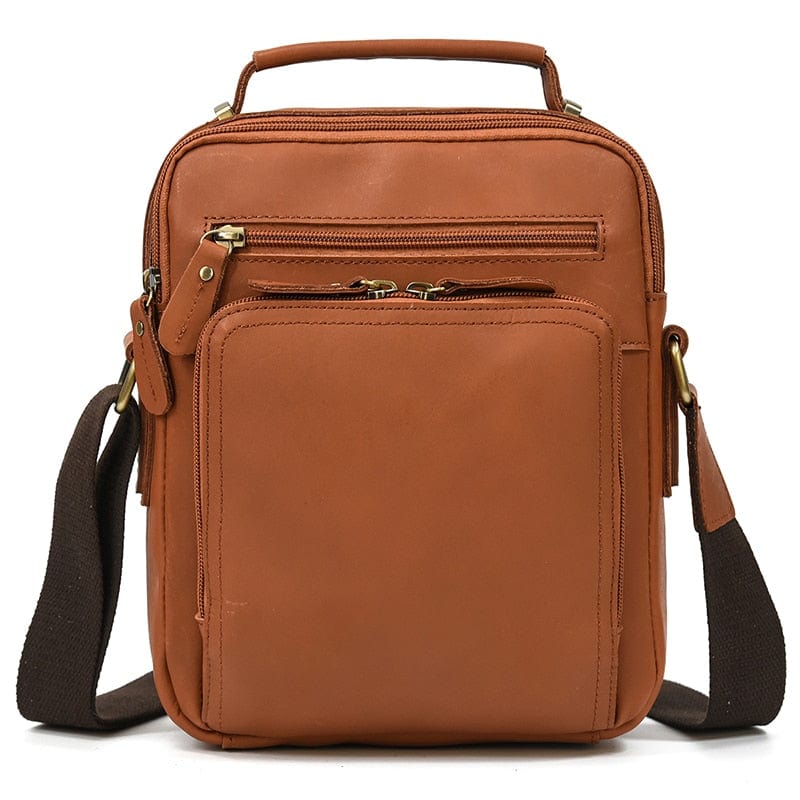 Sac Bandoulière Homme Cuir  Orange / Cuir / Homme Sac bandoulière